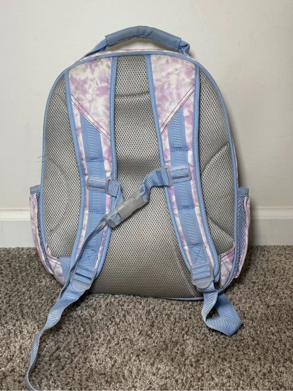 Pottery Barn Kids Mackenzie Lavender Heart Tie-Dye backpack bundle